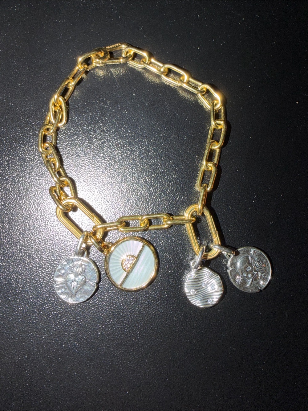 Pandora ME Small-Link Chain Bracelet with 4-charms